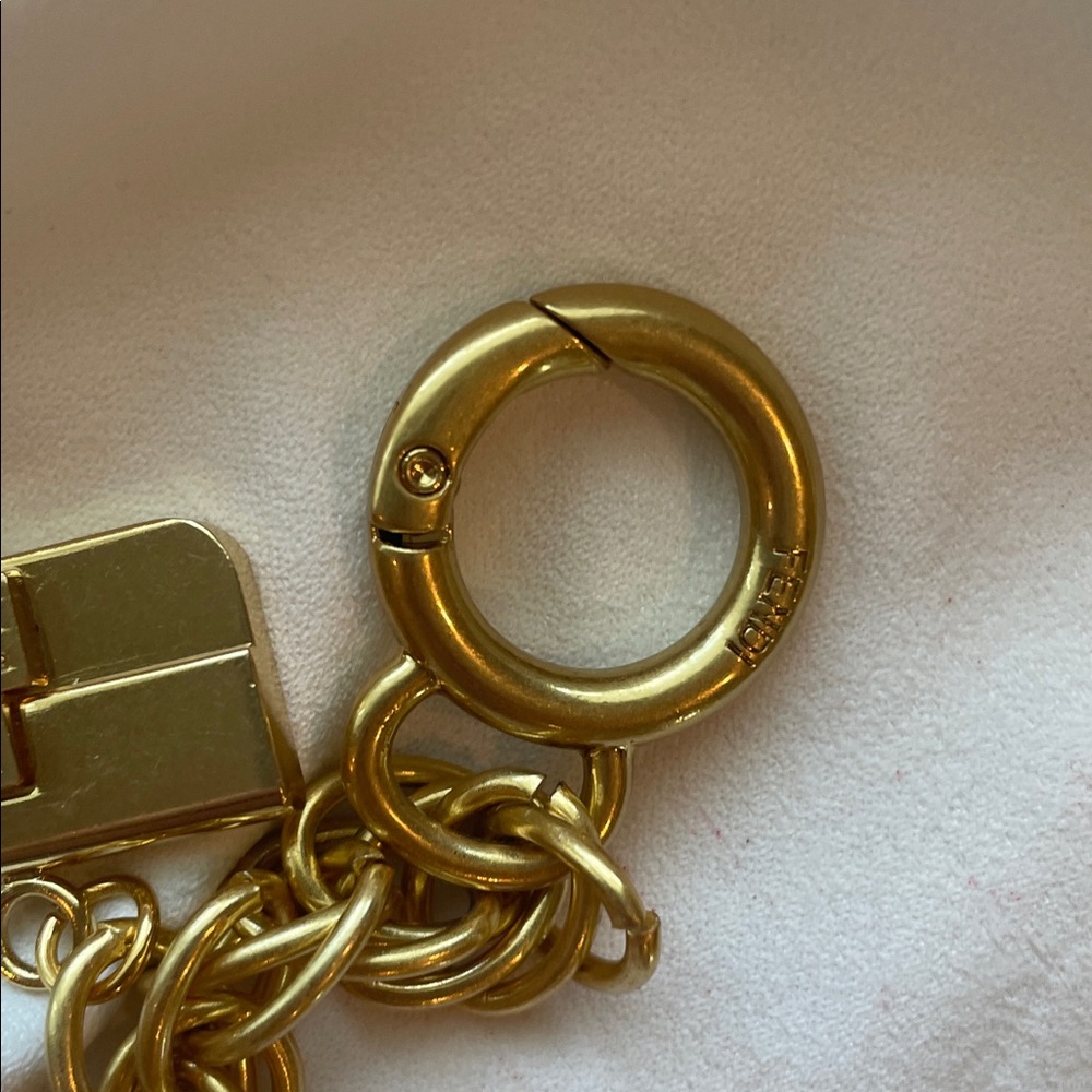 FEND STYLE Gold Charm for bag or bag handle - Designer Style Women’s Accessory - Picture 7 of 11
